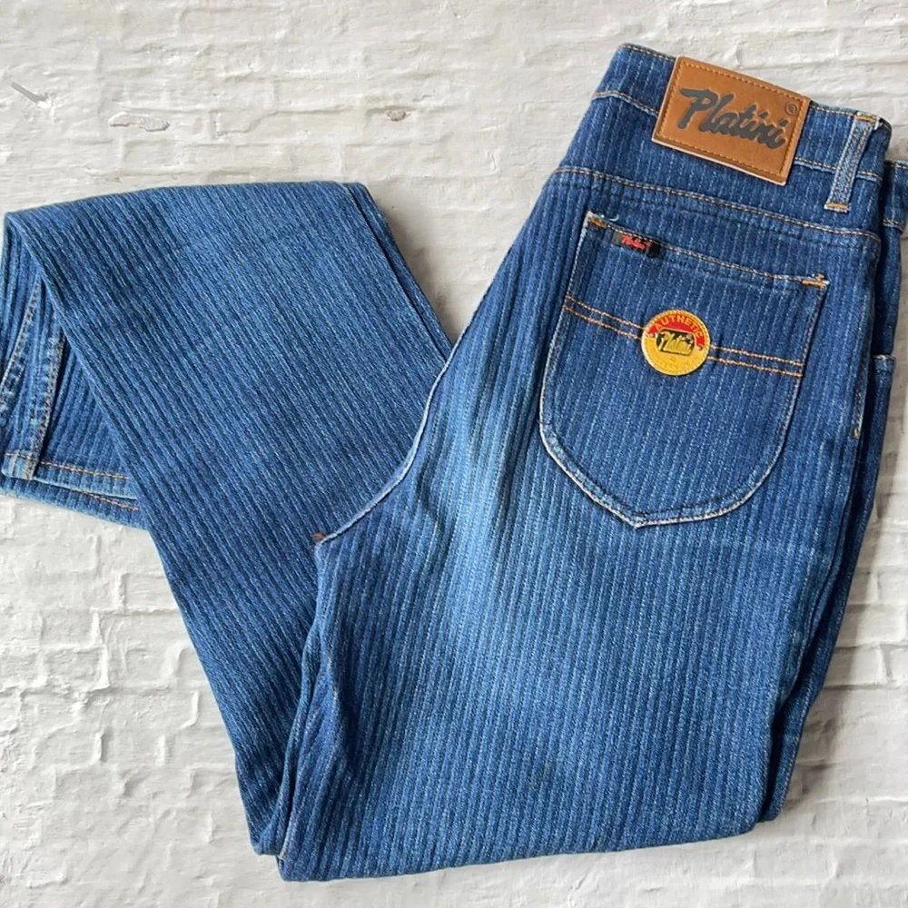 VINTAGE | Platini pinstripe jeans - Picture 1 of 11